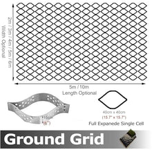 MLYAYE Pebble Walkway Grid 6 '' Tall for Garden/Park, Anti-Deformation Ground Grid Heavy Duty Gravel Stabilizer for Fills Concrete Cement Stone, Slopes Geogrid Erosion Control(4x10m (13 x 33ft))