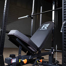 Rugged Strength & Fitness Power Rack with Extended Half Rack Package Black