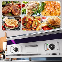 Commercial Electric Griddle 27.5'' Flat Top Grill Countertop Griddle 6000W Stainless Steel Teppanyaki Grill Large Electric Griddles