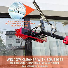ZGLINMZ Water Fed Pole Brush Kit, Solar Panel Window Cleaner Cleaning Brush & Pole Kit Extendable Outdoor Window Cleaner W/Hose Squeegee, for Glass Solar Panel RV Pool(Size:20FT)