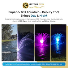 Superior Pond Floating Fountain 1/3 HP – 120V Single Phase, 100 ft Cord
