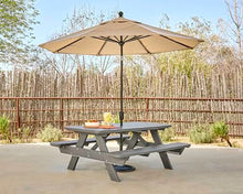 POLYWOOD® Park Picnic Table, Slate Grey