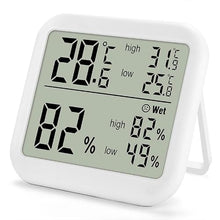 ASWRTYJO ABS Electronic Large-screentemperature Humidity Meter Memory Indoor Home
