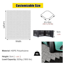 2 in Depth Hillside Slope Grid Erosion Control, Scalable, Polyethylene Permeable Geogrid Mesh, Dirt Storage Locker, Easy Cut, Tensile Strength Gravel Ground Grid for Driveway, Patio(6x7m/20x23ft)