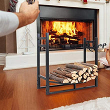 WXPWAMZ Metal Iron Wood Storage Rack Fireplace Tools Fireplace Firewood Rack Casual Grill Firewood,