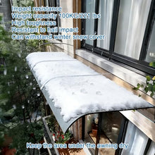 GJMDCMA Outdoor Patio Awning for Doors & Windows, UV & Rain Protection Canopy, Thermal Insulation Polycarbonate Cover, Garden Furniture Shade - 50x550cm (20x216in)