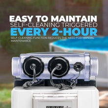 XtremepowerUS Salt Chlorine Generator - for Above Ground Swimming Pools up to 15,000 Gallons, Salt Water System Chlorinator Built-in Timer with E.C.O. Salt Cell Genertaor