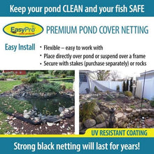 EasyPro NR201F Premium Pond & Garden Cover Netting, 3/8" X 20' X 100'