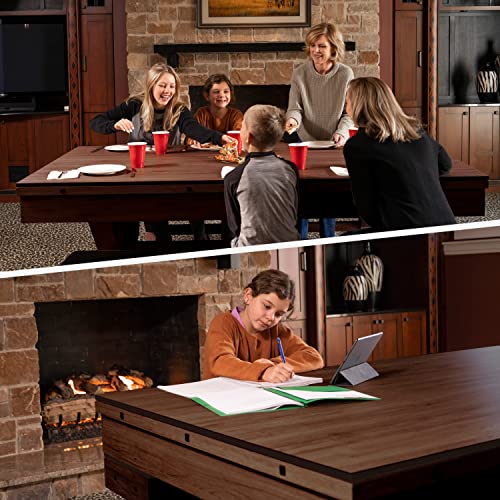 Freetime Fun 7 FT 3 in 1 Multi Game Pool Table with Dining Top Espresso