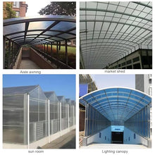 Polycarbonate Roofing Sheet Clear Greenhouse Replacement Shed Panel,Glass Fiber Insulatio Sunshine Board,Rainproof Roof Cover,for Outdoor Canopy Carport Cold Frame,Transparent,1.2mm,0.5-0.9m,16-30m(0.