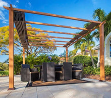 STC Valve 10' H x 11' W x 11' D Pergola Cocoa, Sand, White
