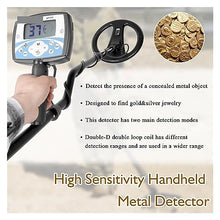 FENOKD Metal Detector, Underground Metal Detector 270mm Waterproof Search Coil High Sensitivity Metal Detecting Tool