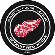Team Tables Detroit Hockey Table Black Table Top with Detroit Red Wings Mat