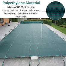 LZMZMQ Pool Cover Elastic/Loop Lock Covers Retractable, Diameter 1 1.5 2 2.5 3 3.5 4 4.5 5 5.5 6 6.5 7 M Round Inground Pool Safe Cover with Brass Accessories & Tool, Green Solid(7.9m/26ft)