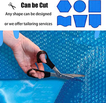 CFLNYC Rectangle Bubble Heating Cover, Anti Dust Solar Protective Swimming Pool Cover Outdoor Hot Tubs Supplies Accessories (Color : Blue, Size : 3.5X6m/11.5X19.7ft)