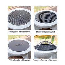 Small Firepit, Fire Pit for Outdoor Garden Patio, Heater Grill Camping Bowl BBQ with Poker 4 in 1 Firepit for Barbecue with AntiMosquito Cover