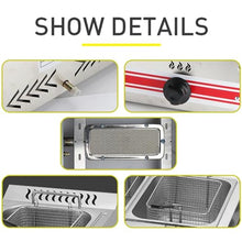 Gas Frying Machine Large Capacity Stainless Steel Gas Fryer, Commercial Kitchen Dining Food Service Equipment Hot Plates Gas French Fries Fryer Non Stick Coating Easy Clean