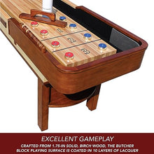 Hathaway 12-ft Shuffleboard Table Walnut