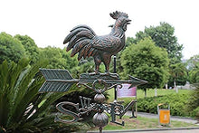 Weather Vane Vintage Home Large Design Cast Aluminium Wind Wind Direction (Color : 1 Size : 50cm W x 101.5cm H) (50cm W X 101.5cm H|1)