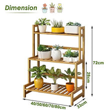 ZOCWJK Plant standBamboo Plant Stand Indoor Outdoor Tiered Plant Shelves Flower Shelf Tall Large Flower Pot Stand Flower Pot Holder Display Stand Corner Ladder Planter,