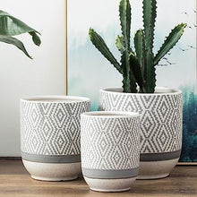iumLeap Outdoor Indoor Garden Plant Pots European-Style Living Room Ceramic Flowerpot Home Simple White Special Large-Caliber Vase Plant Container Accessories