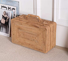 Handmade Rattan Portable Storage Box Storage Basket (Color : B) (C)