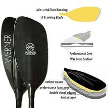 Werner Paddles Stikine Carbon Bent Shaft Whitewater Kayak Paddle 194cm Shopify