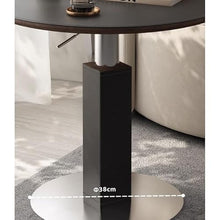 AERWYTRFS Nightstand Sofa Table Movable Sofa Side Table Living Room Small Round Dining Can Be Raised and Lowered Cart