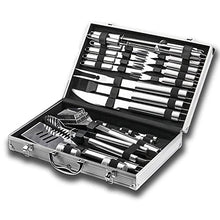 Stainless Steel Grill Tools Set, Heavy Duty BBQ Accessories Tool Set, Outdoor Camping Cooking Grilling Utensils Tools Set with Storage Box, for Home, Camping, Traveling