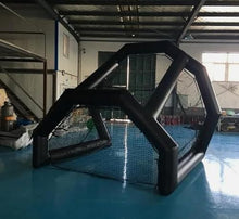 BOZHOUYUPIN Inflatable Golf Practice Swing Simulator Net Cage 10x8x9 Black