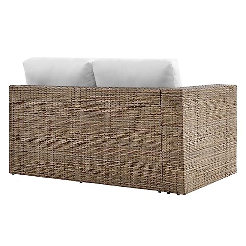 Modway Convene Love Seat Cappuccino White