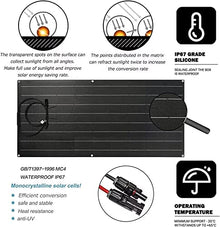 2000W Solar Panel Kit, 4 × 500 Watt Flexible Solar Power Panel Photovoltaic