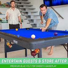 GoSports 7 ft Billiards Table Portable Pool Table Blue