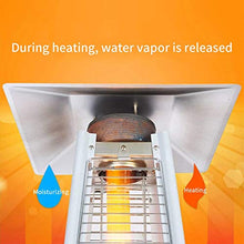 AIZYR Waterproof Outdoor Garden Gas Heater with Temperature Control Flameout Switch/Wheels for Balcony, Courtyard, Garage, Patio