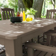 highwood Lehigh 7pc Counter Height Patio Dining Set 72" x 42", Woodland Brown