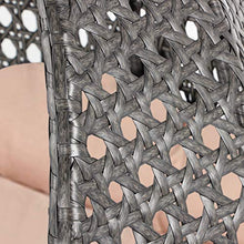 Island Gale® Luxury 2 Person Wicker Swing Chair ((2 Person) X-Large-Plus, Charcoal Rattan/Latte Cushion)