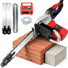 Concrete Chainsaw, 5800W/6500W Handheld Power Chain Saw Wall Cutter Machine with Water Fed Dust Suppression for Granite and Reinforced Concrete