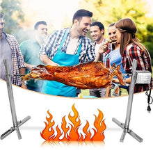 JYXYXSCP Barbecue Grill Kit, Stainless Steel Outdoor Automatic Barbecue Grill, Electric Barbecue Grill Kit Large Barbecue Grill