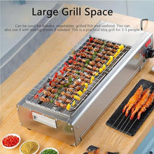 MZGYYD Commercial Countertop Stainless Steel Electric Oven, 3000W Smokeless Grill with Adjustable Temperature Control for Indoor Kebab Making (C)