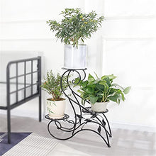 Metal Plant Stand, Indoor Flower Pot , Living Room And Balcony(Black)