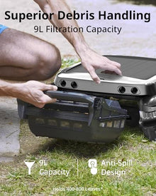 Beatbot iSkim Ultra Solar Robotic Pool Skimmer Silver Gray