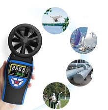 FRAHS Digital Anemometer, Handheld Vane Wind Speed Meter, Portable Digital Anemometer for Measuring Wind Speed