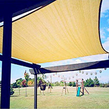 Tarps,Shading Net Outdoor Garden Courtyard Party Sun Protection Awning 95% Rectangular Sand Ventilation Sand 4.0M X 5.0M Rectangle Shade Sail/Yellow/2X5M (Yellow 4X6M)