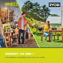 RYOBI - Edger Cutter/Edger 18V - Cutting Ø 23 cm - Wire Ø 1 x 1.6 mm - 1 Lithium Battery 18V 1.5 Ah and 1 Charger 1.5 A - RY18LT23A-115