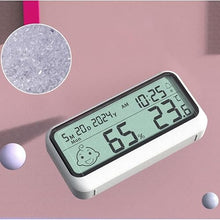 ASWRTYJO ABS Thermometer Hygrometer Date Alarm Reminder Indoor Household