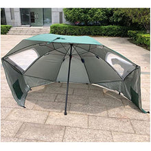 LumaGrove 240cm Beach Umbrella Shelter UPF50+, Fishing Umbrella, 8 Ribs, Sun Shade for Beach and Sports Events(Green)