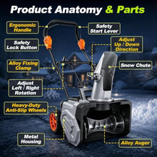 18 Inch Cordless Snow Blower, Snow Removal Machine Driveway