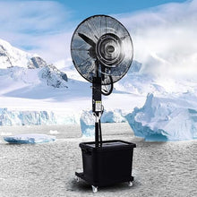 GFJYKDL Industrial Misting Fan - Commercial Pedestal Fan with 3 Cooling Speeds & 120° Oscillation for Warehouse, Workshop, Factory & Basement Cooling Solutions,750