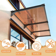 Exterior Window and Door Awnings - Outdoor Window Canopy & Door Canopy for Rain, Snow, Sun Shelter - Front Porch & Patio Cover
