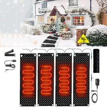 ZGHQHCDRH Outdoor Snow Melting Mats - No-Slip Winter Mats for Driveways, Stairs, and Walkways - Efficient Ice and Snow Removal(30x150cmx4Pcs)